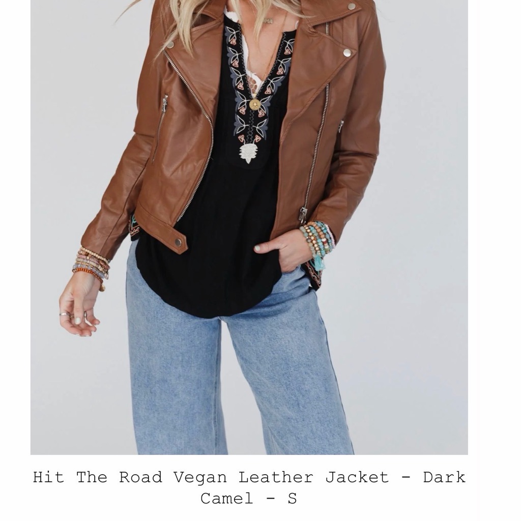 3bn Hit The Road Vegan Leather Jacket — image 4 of 5